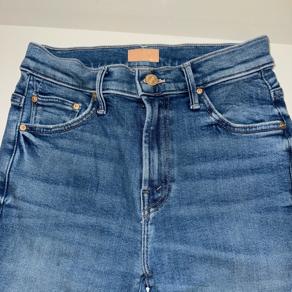 MOTHER High Rise Blue Jeans - Picture 2 of 6